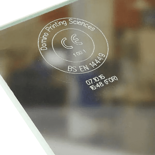 soluzioni di codifica e marcatura laser per la stampa su vetro temperato per l’edilizia
