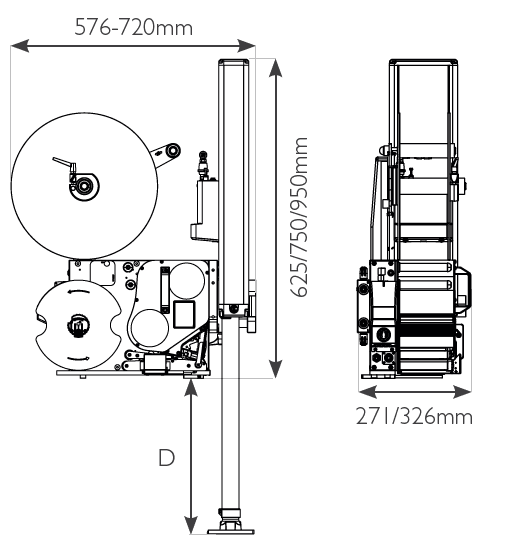 specifiche tecniche sistema stampa e applica domino mx350i-t