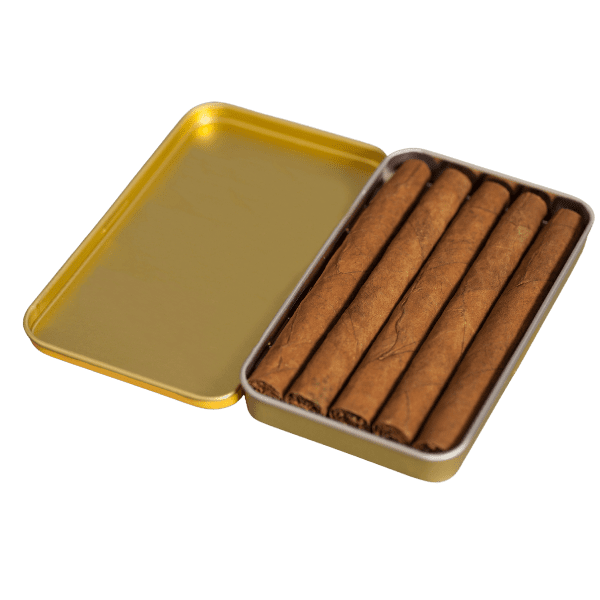 scatole di metallo per sigari
