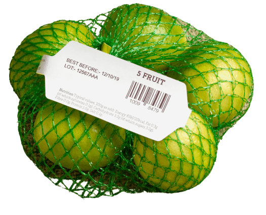 stampa su codifica etichette per frutta e verdura