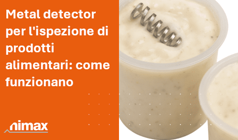 immagine SEO articolo blog Metal detector per l'ispezione di prodotti alimentari come funzionano