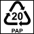 simbolo etichettatura ambientale pap 20