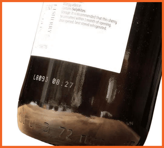 esempio di marcatura laser su bottiglia di vetro per vino