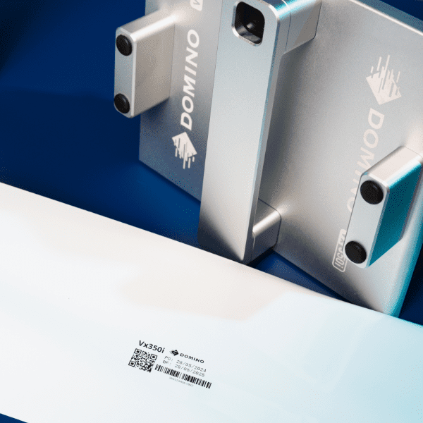 esempio di marcatura a trasferimento termico domino vx350i