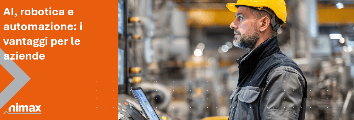 Copertina articolo blog AI robotica e automazione i vantaggi per le aziende