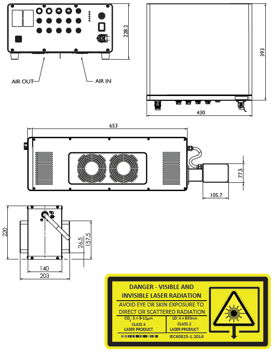 specifiche tecniche marcatore laser dx660i