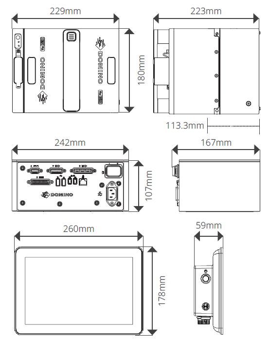 technical features domino-vx350i