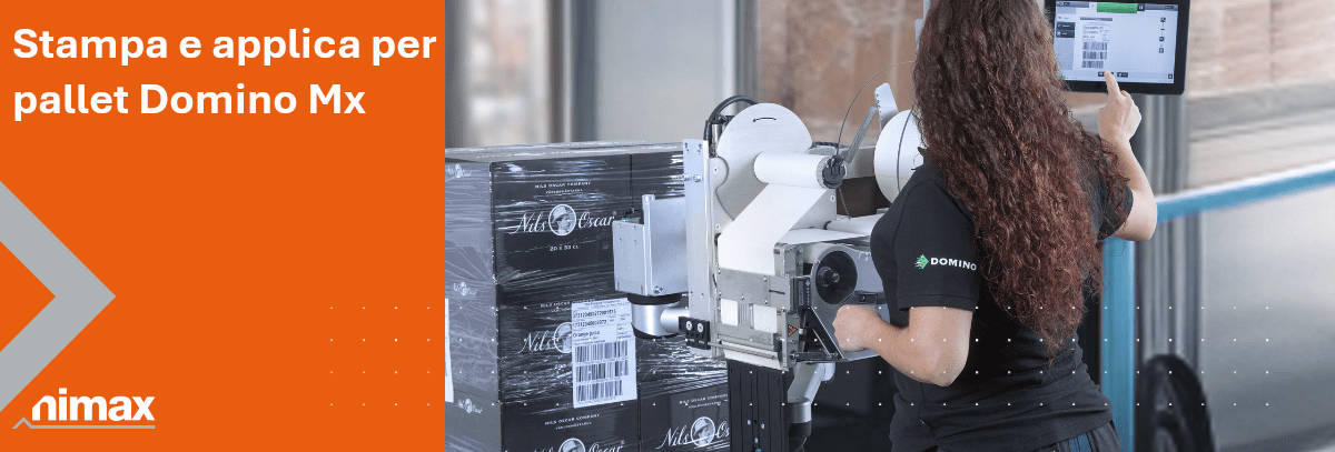 domino mx sistema stampa e applica etichettatura pallet
