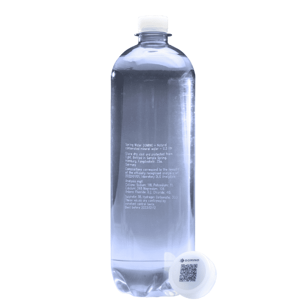 marcatura laser su bottiglie in pet per acque minerali