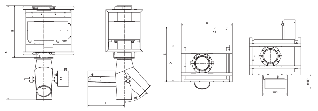 technical dimensions Pulse2 KR free-fall metal detector
