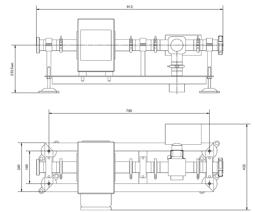 specifiche tecniche metal detector Pulse2 Inline