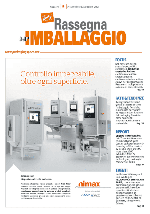 rassegna dell'imballaggio 2025 - rassegna stampa nimax aicon