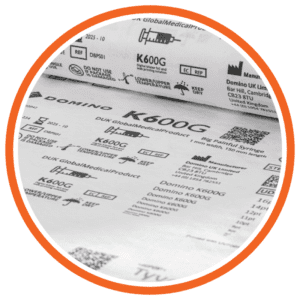 stampa digitale su imballaggio farmaceutico in tyvek