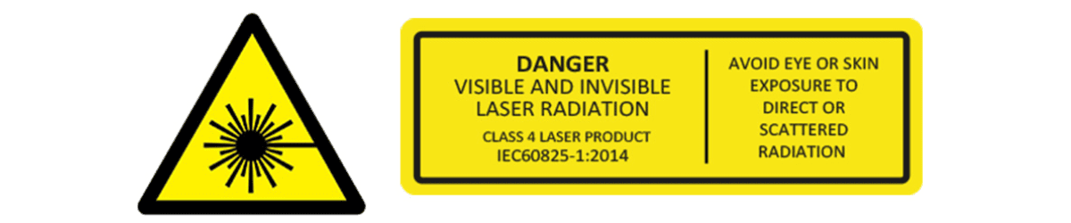 sicurezza nell'utilizzo di marcatori laser classe 4